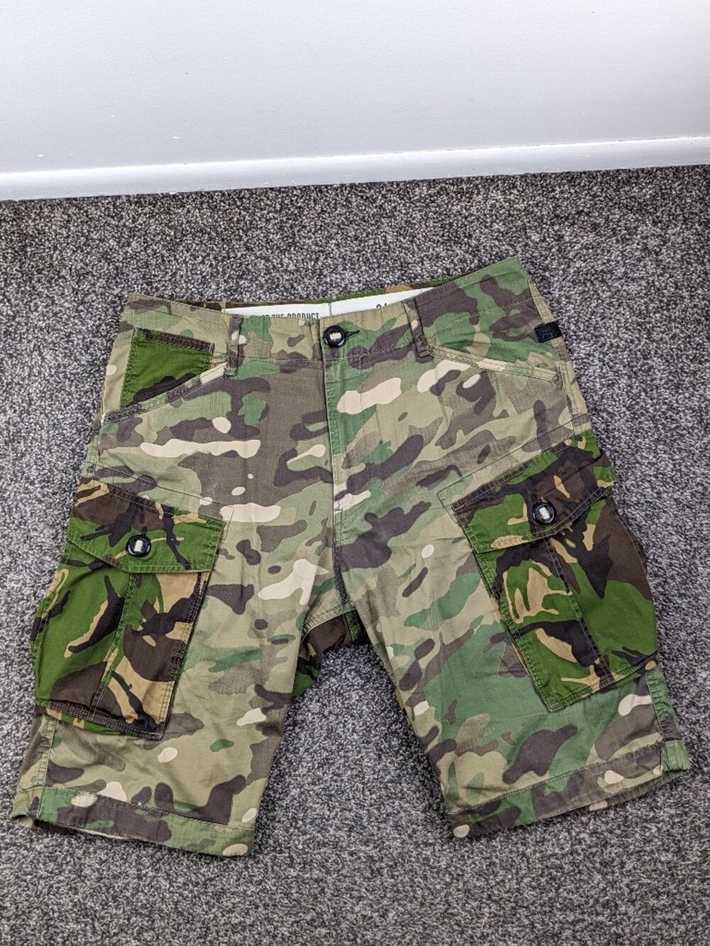 G-Star RAW RC Rovic Loose 1/2 Camo Cargo Shorts Men's 34 Utility Baggy Long